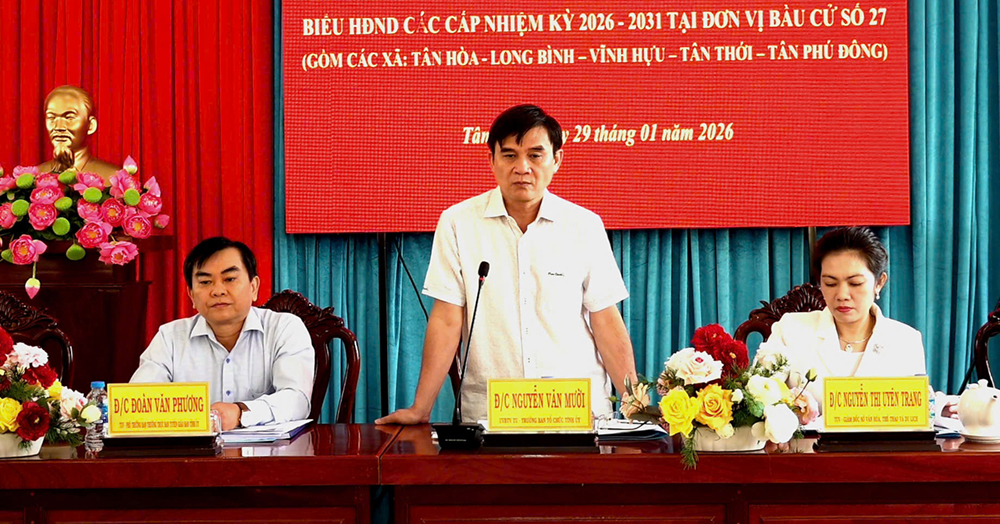 Kiểm tra công tác bầu cử tại đơn vị bầu cử số 27